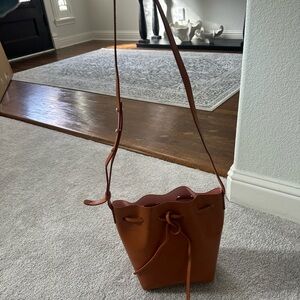 Mansur Gavriel Mini Leather Bucket Bag